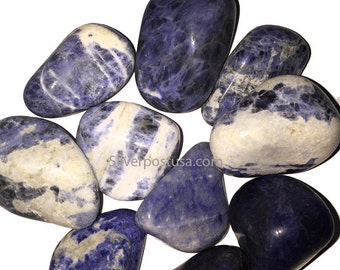 Sodalite Tumbled, Sodalite, Energy Stone, Chakra Stone, Meditation Stone, Pocket Stone, Healing Stone
