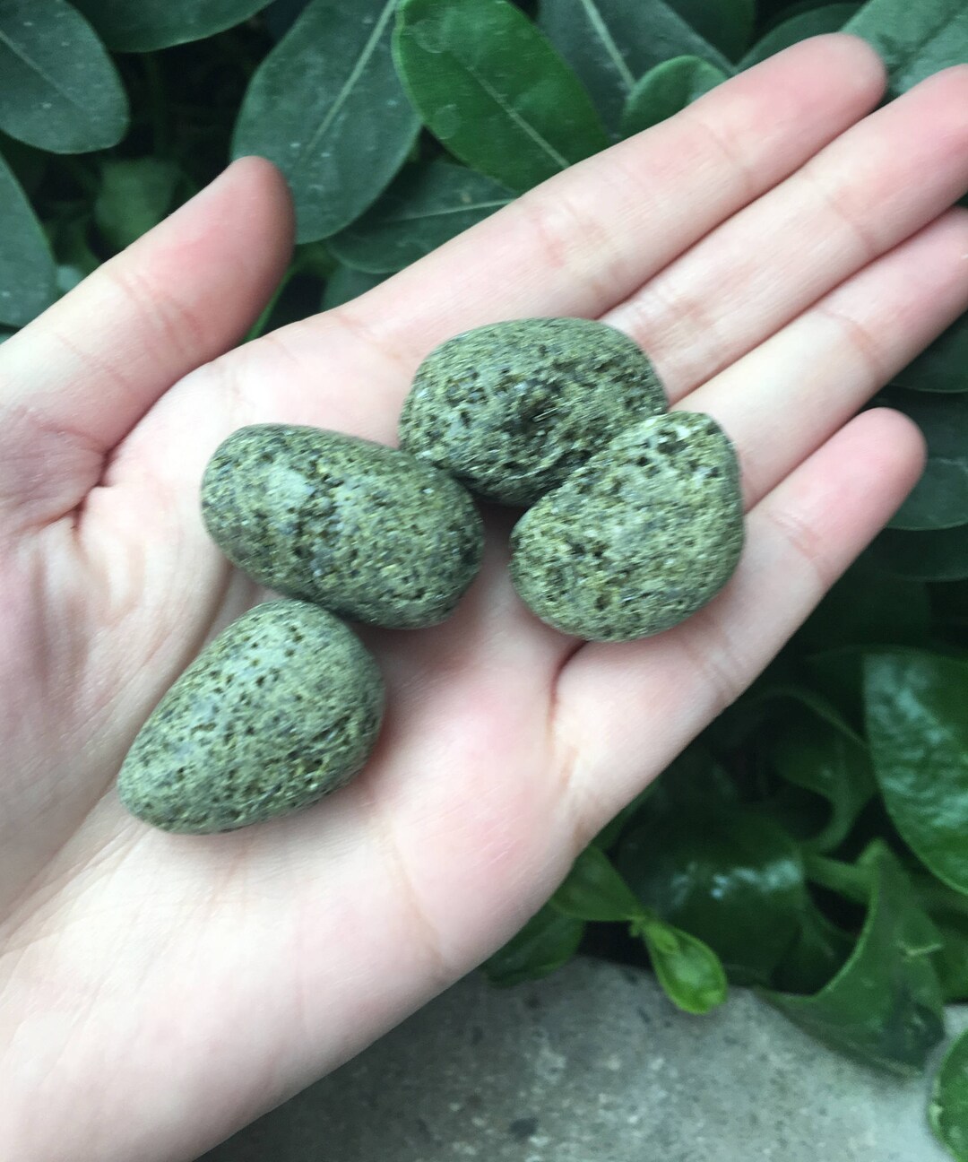 Green Epidote Stone, Epidote Pocket Stone, Epidote Tumbled, Green