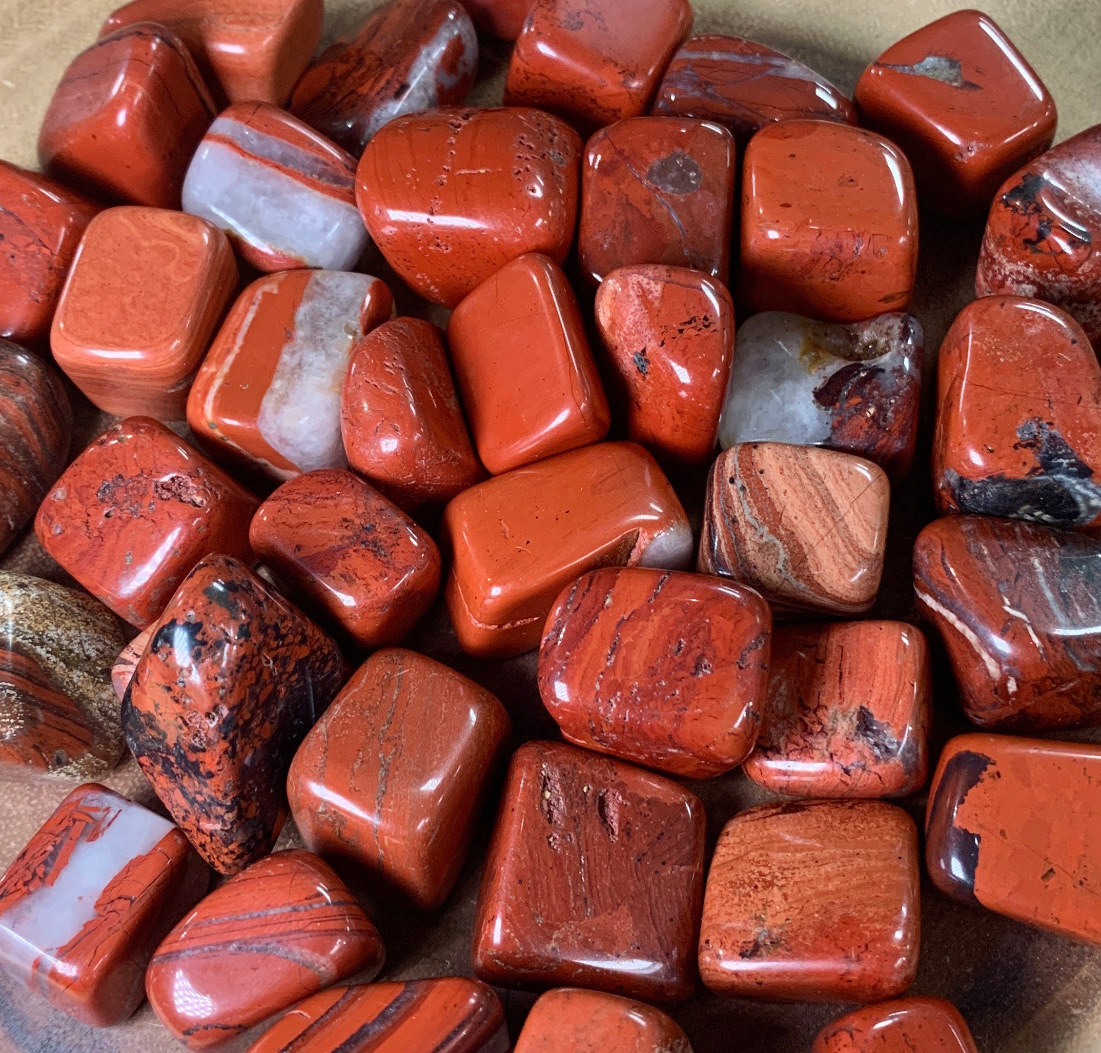 Red Jasper Tumbled One Red Jasper Empowerment Stone Jasper Etsy