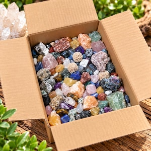 Insane Deal 20 lbs of Assorted Mix of Rough & Tumbled Stones at Unbeatable Prices - Wholesale Bargain for Mixed Crystals ('A' Grade Quality)