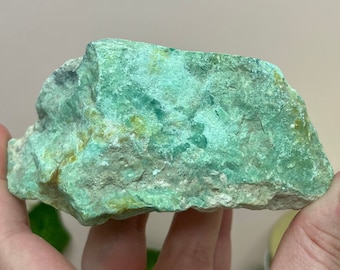 One Varasite Specimen (Exact Item), 6.7 oz, Unpolished Natural Stone, Collectors Item, Throat Chakra, Genuine Crystal, Ocean Blue, Calming