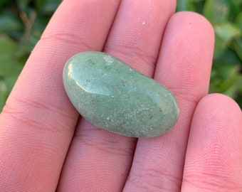 Green Aventurine Tumbled Stone, One Green Aventurine Stone, Green Stone, Heart Chakra Stone, Pocket Stone