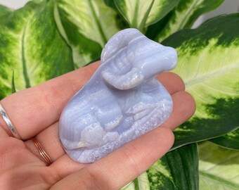 Year of the Ox Blue Lace Agate Chinese Zodiac Figurine, Chinese Astrology, Zodiac Sign, Lunar New Year, Personalized Birthday Gift