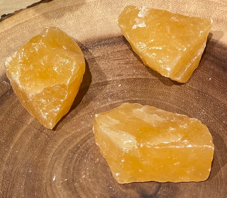 One Natural Orange Calcite Chunk, Mexican Rough Orange Calcite, Raw Orange Calcite, Orange Calcite Piece, Raw Calcite, Calcite Chunk image 4