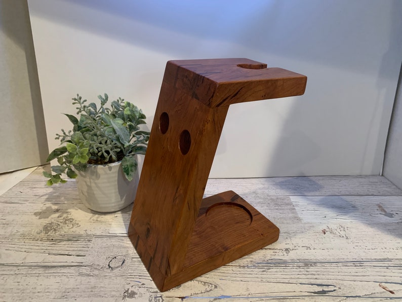 Wood Shaving Brush Stand Holder.perfect Gift for Him Razor Etsy