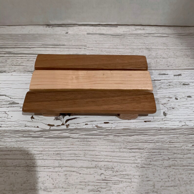 Slotted Soap Dish Handmade from reclaimed woods.