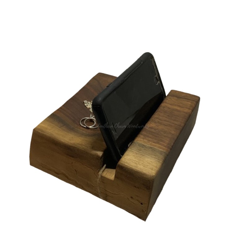 Wood Charging Station For Phone Or Tablet Docking Image 0