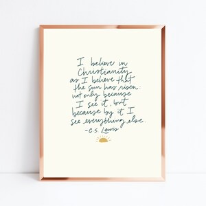 C.S. Lewis Quote - Print