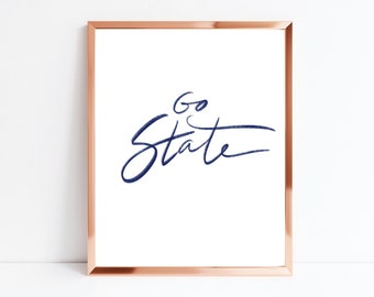 Penn State - Go State Print 8x10 inches