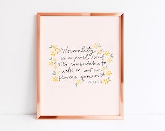 Van Gogh Print, Van Gogh Quote Print, Van Gogh flowers, Art Print (8x10 inches, Unframed)
