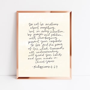Philippians 4:6-7 Bible Verse Print