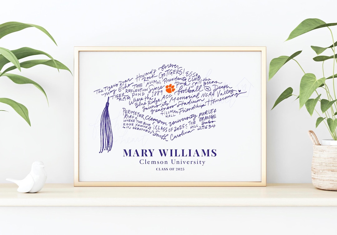 Clemson University Memories, Clemson Tigers Graduation Cap Gift ...