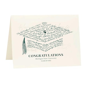 Michigan State University Memories, Michigan State Graduation Card, Blank (6.5x5 in)