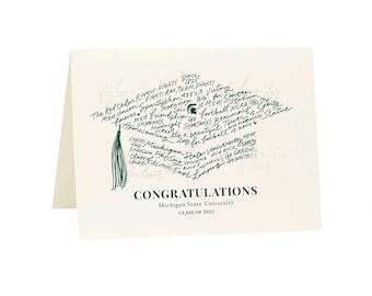 Michigan State University Memories, Michigan State Graduation Card, Blank (6.5x5 in)