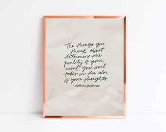 Marcus Aurelius Quote Art Print (unframed)