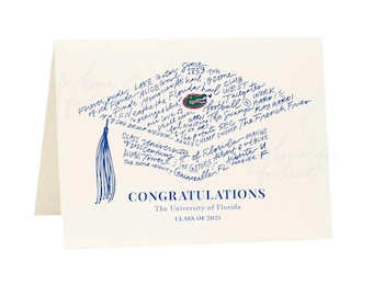 University of Florida, Florida, UF, Go Gators Memories Graduation Card, Blank(6.5x5 in)