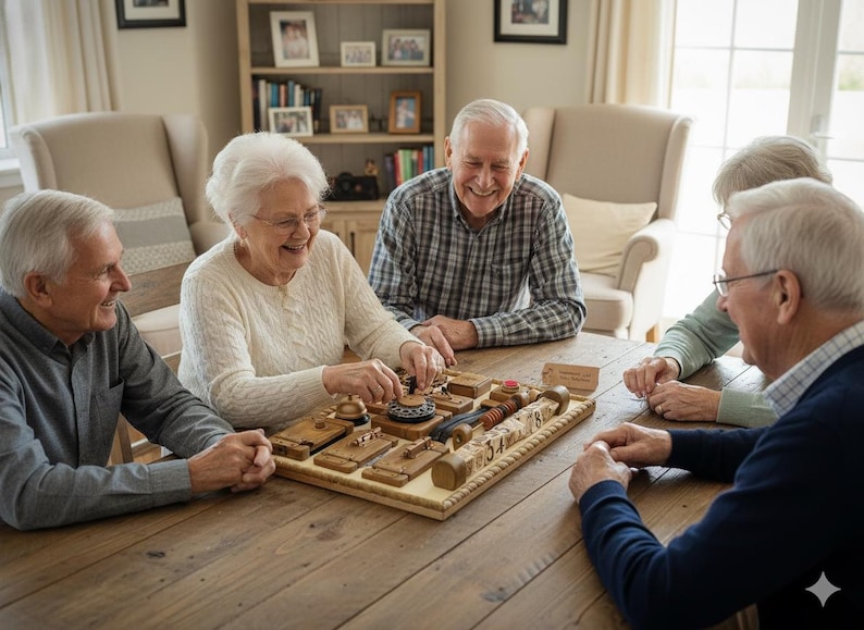 Demensaktivitetstavla: Sensorisk låstavla för Alzheimerspatienter bild 8