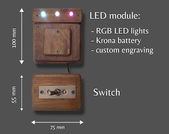 DIY Busy Board Parts: LED Module, Switch, Doors with Latches, Music Box