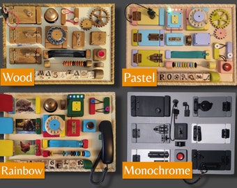 DIY Montessori Busy Board Parts: Sensory Activity Board Kit