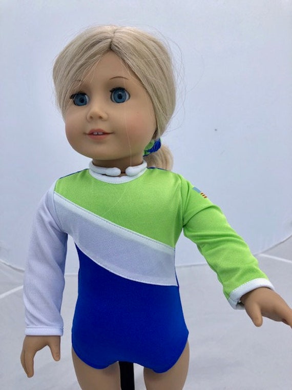 Bright Colorful Stars Leotard fits American 18/" doll clothes Girl Gymnastics