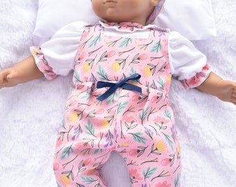 Two Piece Pink Jumpsuit and Blouse - Fits Any  Standard 15-16" Sized Dolls