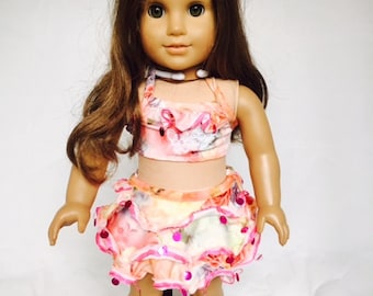 Multicolor Bikini for 18 Inch Dolls