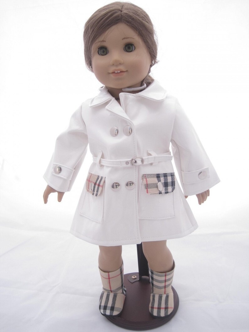 Red Designer Rain Coat and Matching Boots for American Girl Etsy