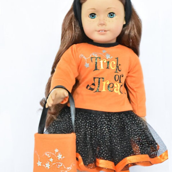 Trick or Treat Halloween pour poupées de 18 pouces