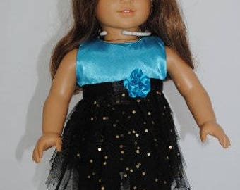 Two Piece Satin Dress and Leggings Set for 18 Inch Dolls