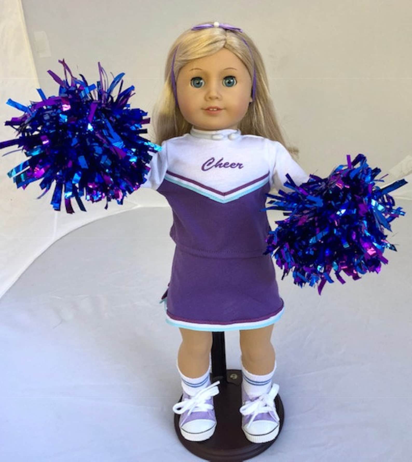 Purple Cheerleader Set for 18 Inch Dolls Including the Etsy