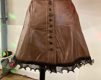 Minifalda de cuero