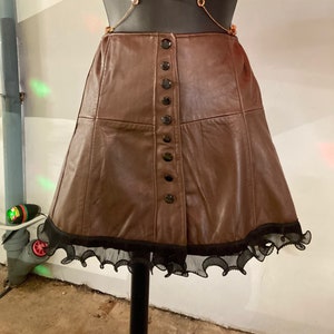 Leather Mini Skirt