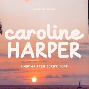 Caroline - Fuente manuscrita - Fuente Procreate, Fuentes Cricut, Fuente Bold, Fuente Procreate, Fuente cursiva, Fuentes para Cricut, Fuente Canva
