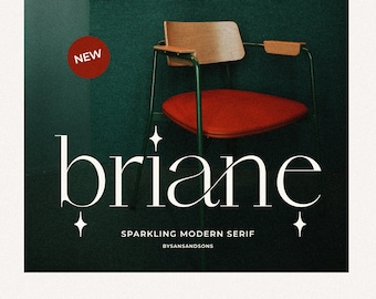 Briane Serif-Schriftart: Elegante, moderne Schriftart für Cricut