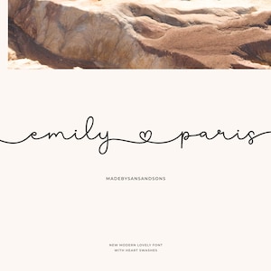 Abigail - Monoline-Schrift, Hochzeitsschrift, moderne Schrift, Schreibschrift, Cricut-Schrift, Schreibschrift, Canva-Schrift, handgeschriebene Schrift, Procreate-Schrift