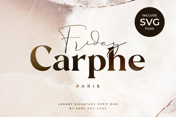 Carphe - Modern Luxury Font Duo