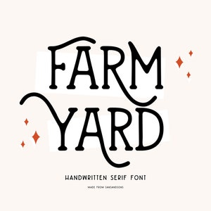 Boerenerf - boerderijlettertypen, Cricut-lettertypen, rustieke lettertypen, landlettertypen, lettertypen voor Cricut, procreate-lettertypen, Canva-lettertype, handgeschreven lettertype