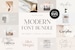 Modern Font Bundle - Cricut Fonts, Procreate Fonts, Canva Fonts, Branding Font, Handwritten Fonts, Farmhouse Fonts, Fonts for Crafting