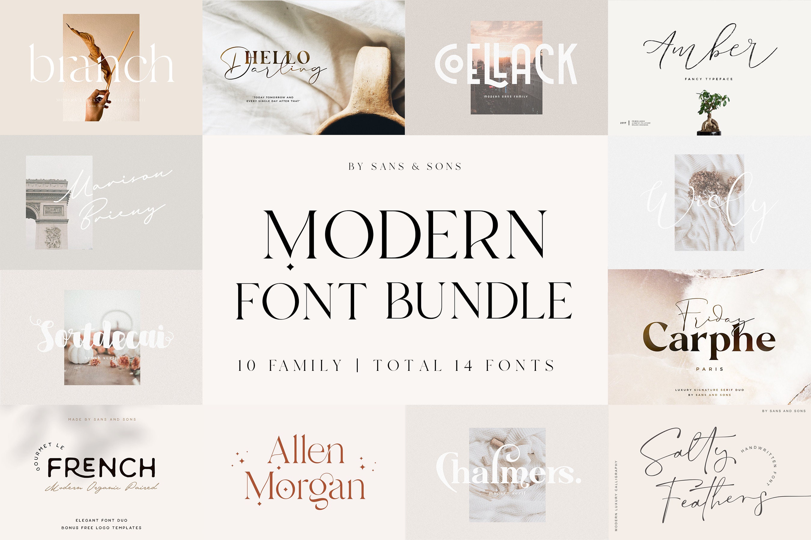 Buy Modern Font Bundle - Cricut Fonts Procreate Fonts Canva Fonts ...