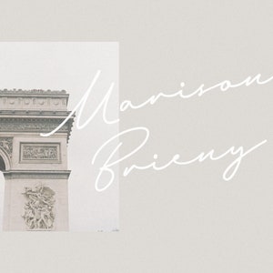 Marison Brieny - Hochzeitsschrift, Kalligraphie-Schrift, feminine Schrift, moderne Schreibschrift, handgeschriebene Schrift, Logo-Schrift, Boho-Schrift, Signatur-Schrift