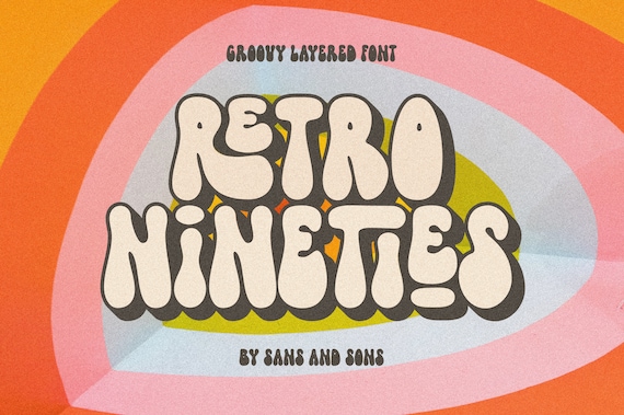 Retro Nineties - Groovy Font