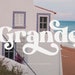 Grande - Retro Serif Font, Procreate Font, Canva Font, Modern Font, Boho Font, Logo Font, Groovy Font, Cricut Font, Silhouette Font,
