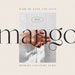 Mango - Cricut Font, Procreate Font, Logo Font, Modern Font, Boho Font, Branding Font, Wedding Font, Farmhouse Font, Canva Font