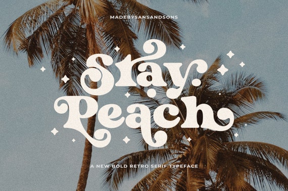 Stay Peach - Retro Font