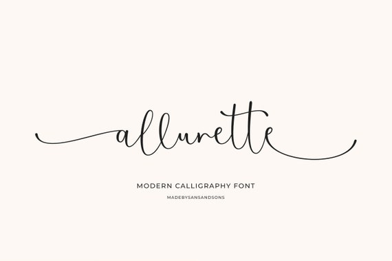 Allurette - Script Font