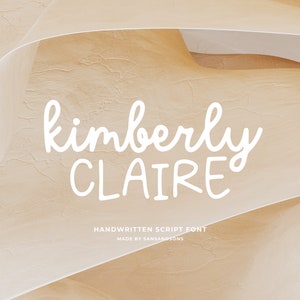 Kimberly - Cricut Font, Wedding Font, Procreate Font, Canva Font, Logo Font, Modern Font, Boho Font, Signature Font,Script Font,Elegant Font