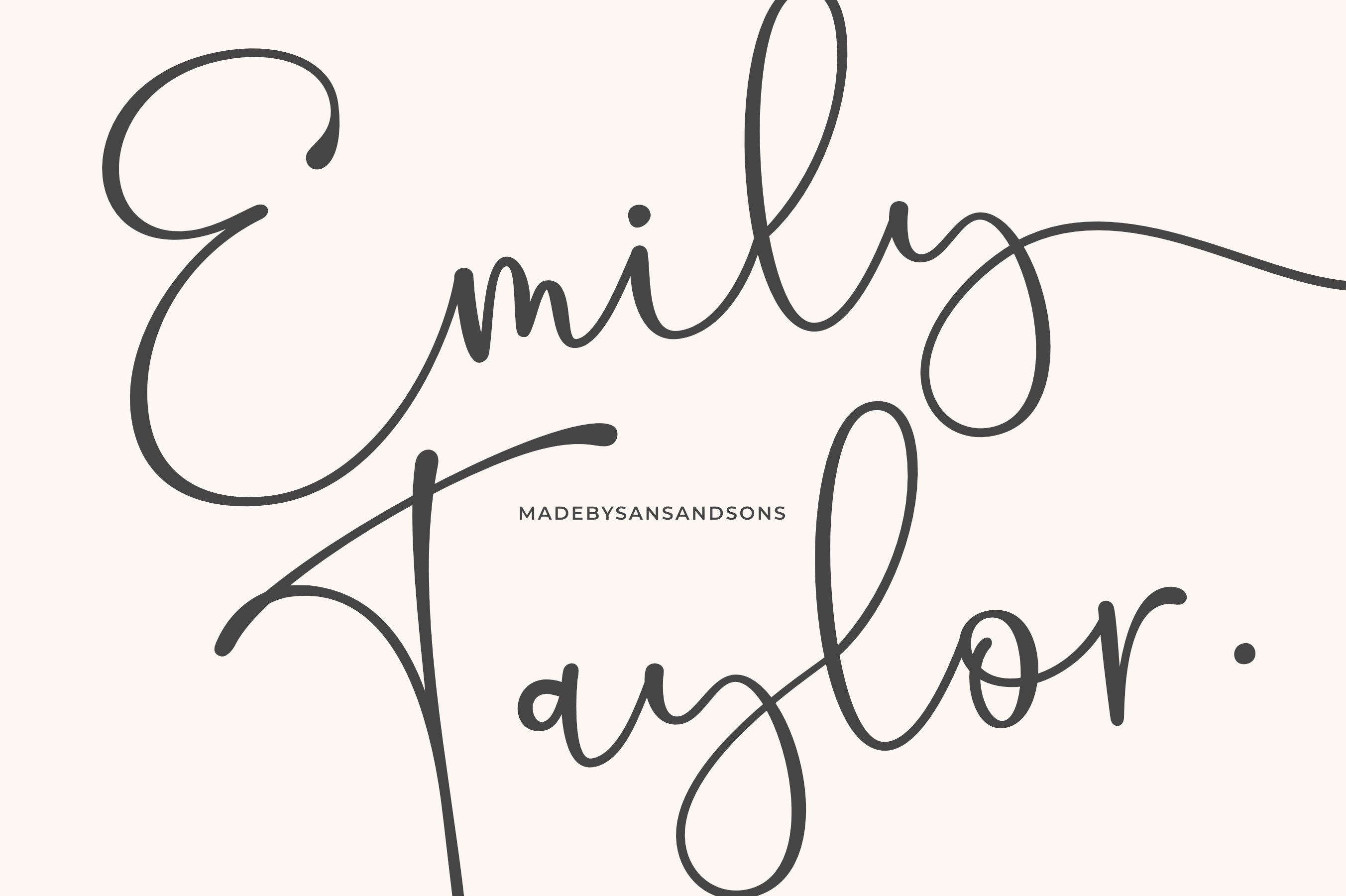 Charlotte Calligraphy Font: Modern Script, Wedding Design - Etsy