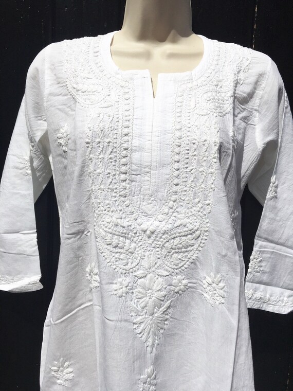 White Cotton Beach Dress