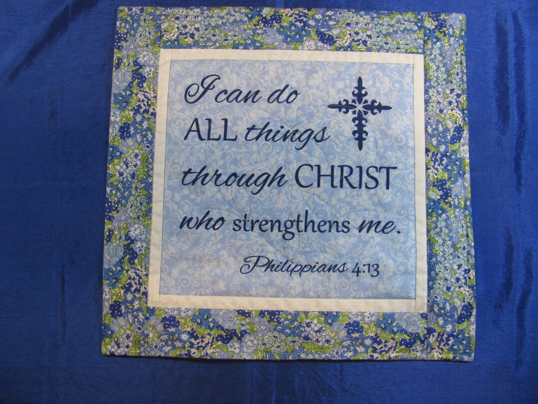 I Can Do All Things Wall Hanging Philippians 413 Etsy
