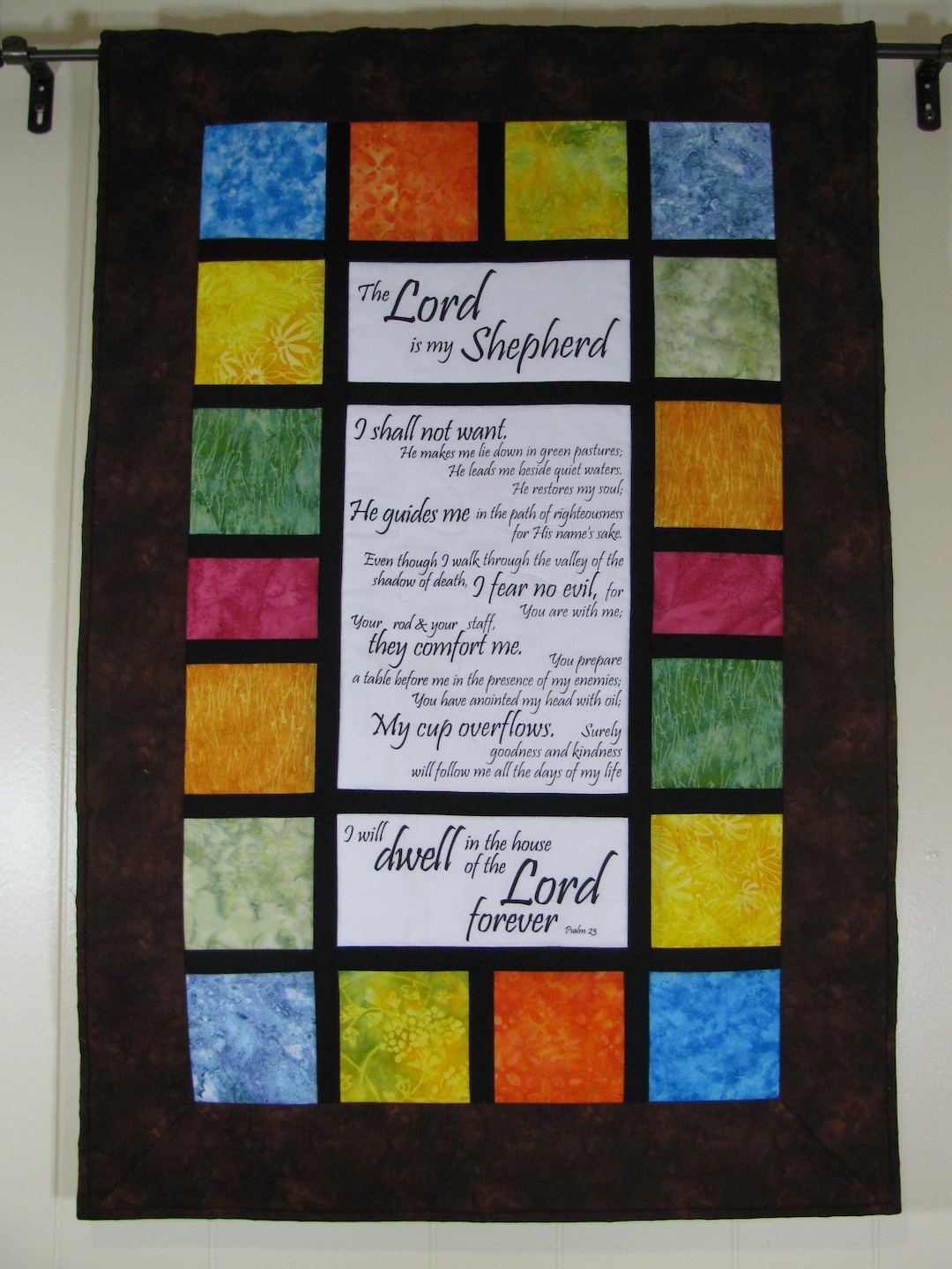 The Lord is My Shepherd - Psalm 23 Wall Hanging - Etsy